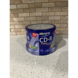 Memorex CD-R 50 Pack 52X 700Mb 80 Min Brand New Factory Sealed Discs